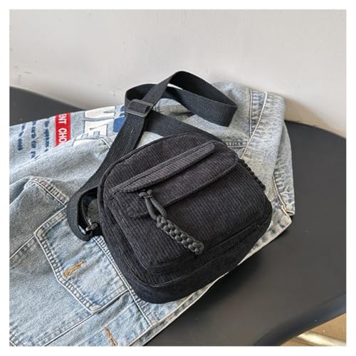 Image of Women's Crossbody Bag Cute Corduroy Shoulder Bag Fashion Aesthetic Small Wallet Bag Adjustable Strap