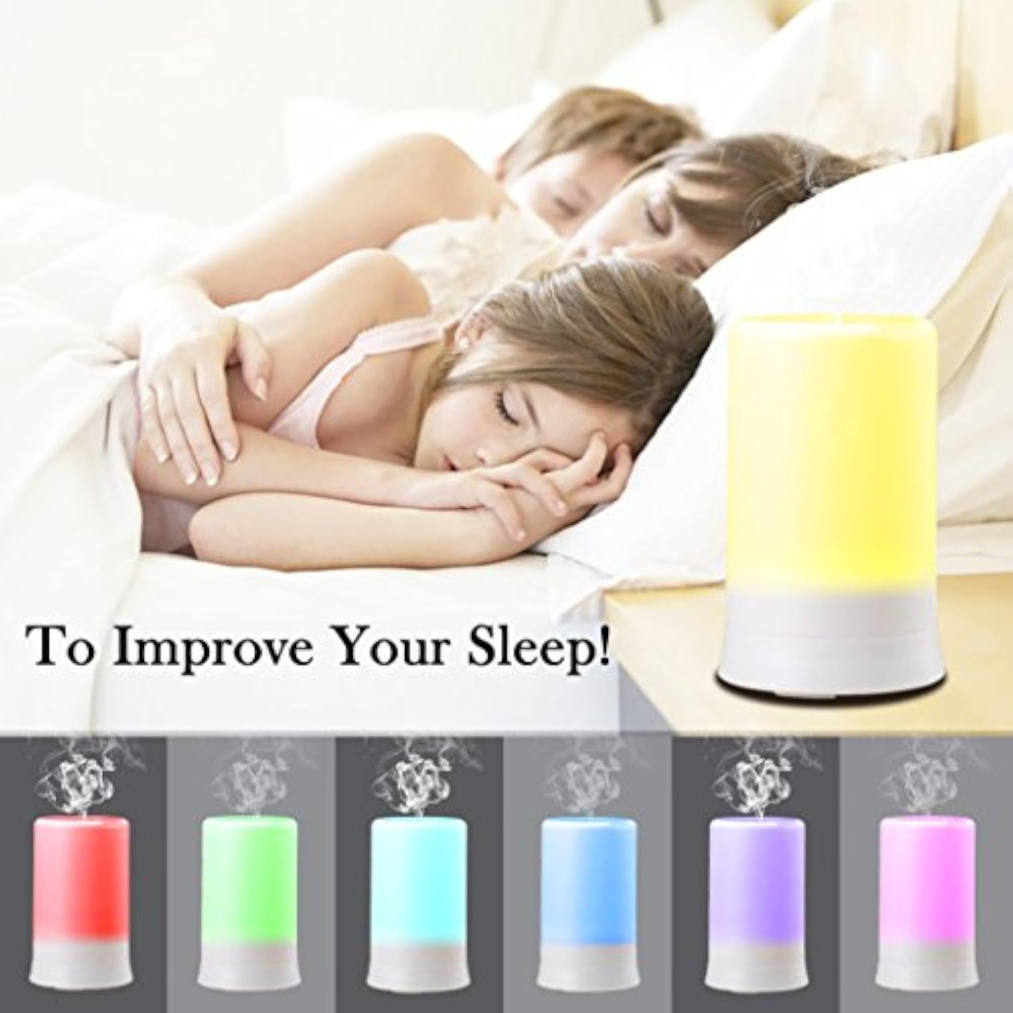 Electric Ultrasonic Diffuser and Humidifier with LED