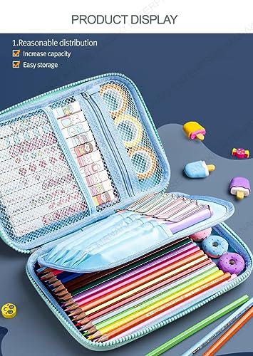 Image of Cartoon Theme 3D EVA Pencil Case, Multipurpose Zipper Pouch for Kids, Pen Bag for School, Girls, Stationery Storage Box (Flower Big Pouch)