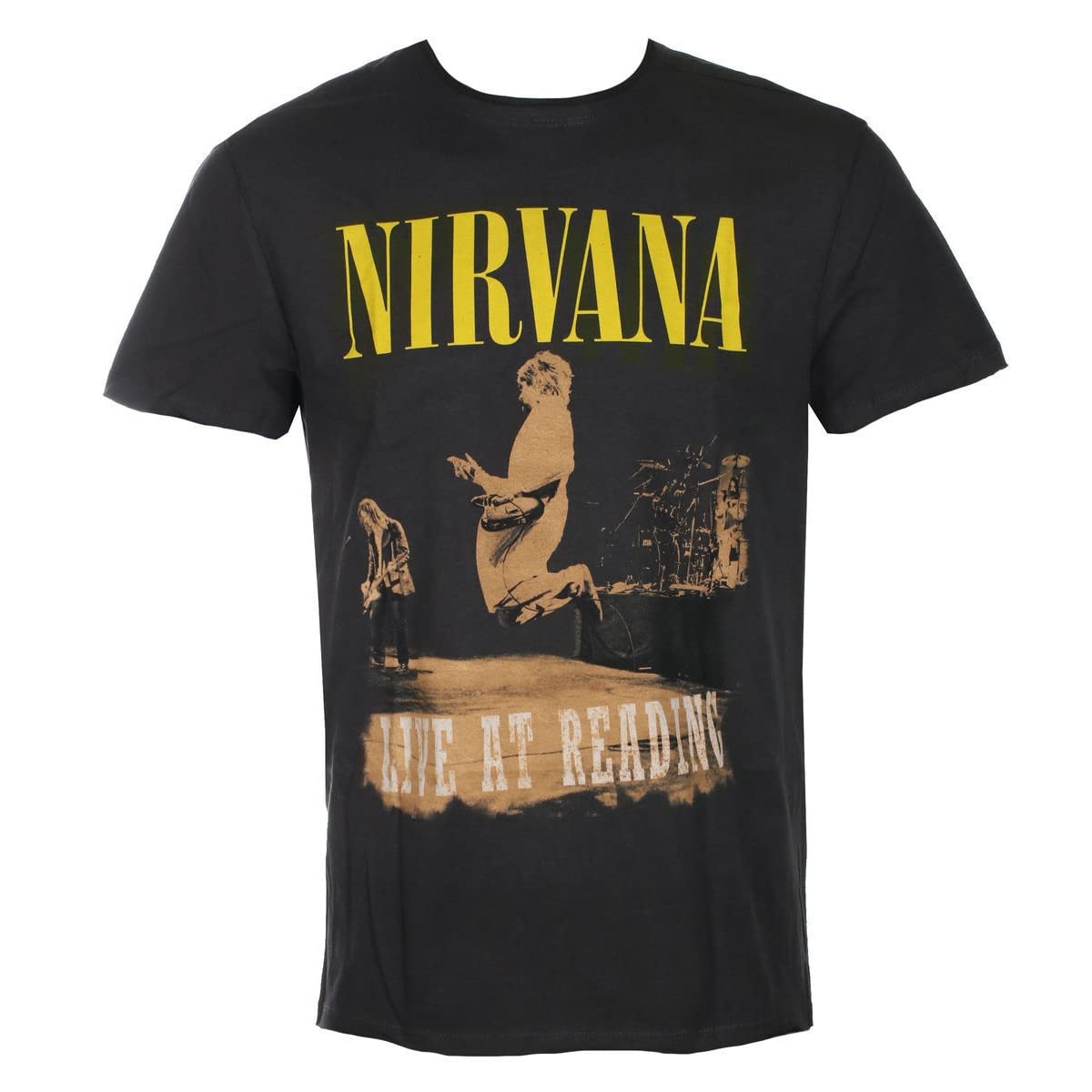 Live at Reading Nirvana T-Shirt Amplified au Graphisme Rétro Usé