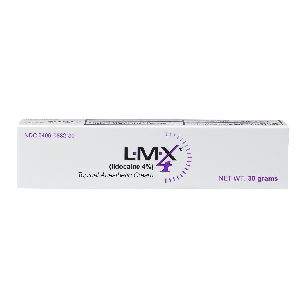 LMX4 Lidocaine Pain Relief Cream, 30g Tube – Topical, Fast Acting, Long Lasting use for Cuts, Scraps, Sunburn, Bites