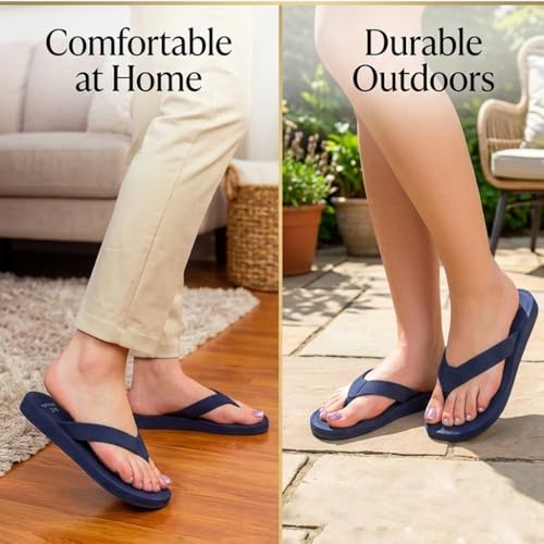 Image of ORTHO JOY Men Doctor Ortho slippers | Extra Soft comfortable and stylish flip flop slippers for Men in exciting colors |Lightweight | Anti Skid | Daily Use Chappal