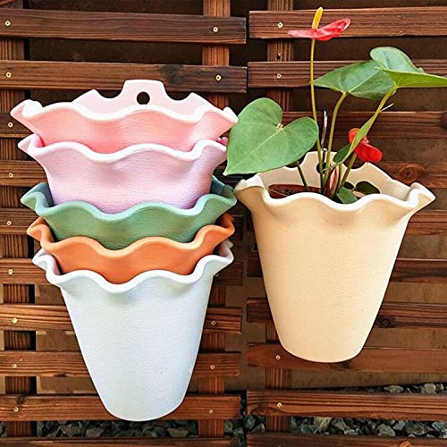 Jardiniere balcon Jardinière suspendue en plastique | Pot de fleurs mural, Pot de fleurs, conteneur de plantes, Pot for fournitures de jardin d'intérieur et d'extérieur Pot suspendu plante interieur (