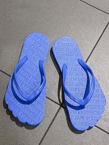 1Pair Women Summer Flip Flops - Anti - Slip Shower Slippers, Flat Bottom, Wear - Resistant for Beach and Bathroom3