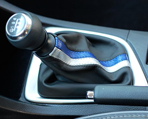 RedlineGoods Shift Boot Compatible with Toyota Corolla 2014-19. Tailor Made - not Universal. Genuine top-Grade Italian Black Leather with Black Thread