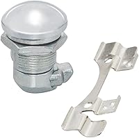 Vista 3 de WOWTK Kit de pestillo de puerta/panel de combustible con botón para Harley Touring Electra Glide, Street Glide, Ultra Limited, Tour Glide, Road