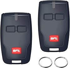 2PCS 433.92MHZ For BFT Gate Remote Control Fob Replacement BFT Mitto 2 Remote Fob MITTO B RCB02 2 Buttons Electric Gate Fob With Key Ring
