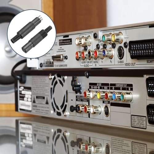Set 2 Conectores Socket S-Video DIN Mini 6 Pines miniatura 5