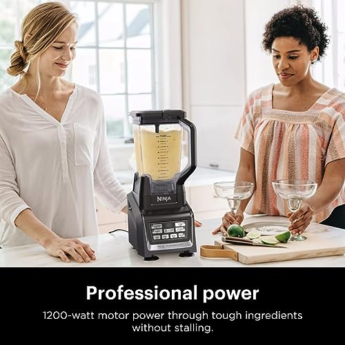 Ninja BL642 Nutri Ninja Personal & Countertop Blender with 1200W Auto-iQ Base, 72 oz. Pitcher, and 18, 24, & 32 oz. To-Go Cups with Spout Lids, For Smoothies, Shakes & More, Dishwasher Safe, Black image 6