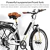 Cybervelo 1000 Peak Electric Bike for Adults,up 80 Miles Removable Battery Ebike, 26" Electric Mountain E Bike with 7-Speed,Adult Electric Bicycles for Commute Beach Snow #5