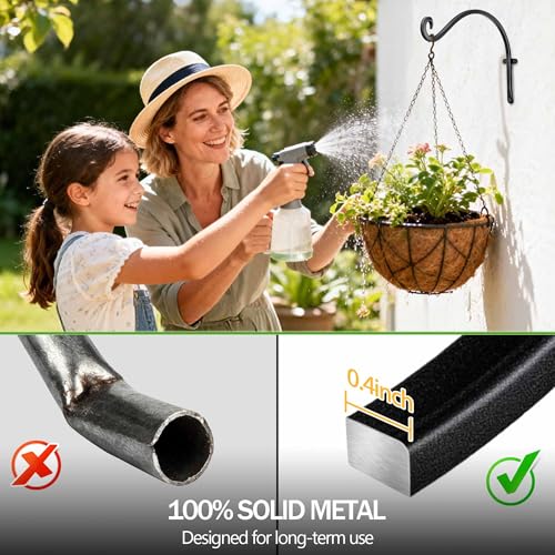 Sturdy 12-Inch Black Bird Feeder Hangers - 2 Pack 5 Sturdy 12-Inch Black Bird Feeder Hangers - 2 Pack - Image 5