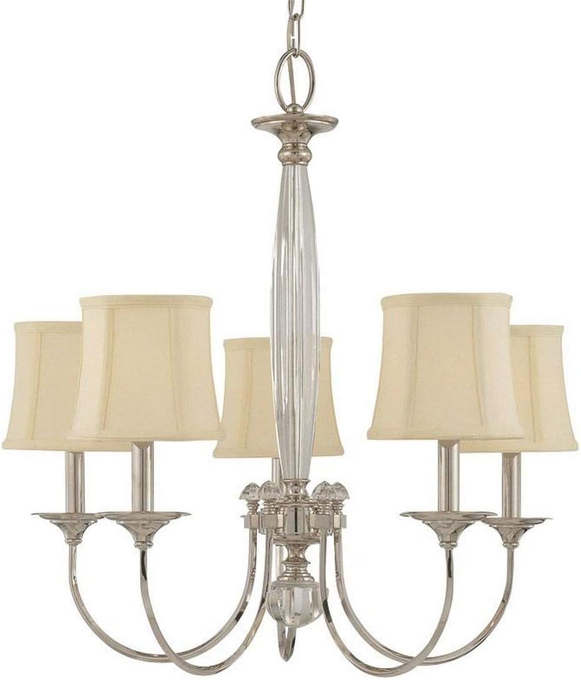 Hudson Valley Lighting 1815-PN Rockville - Five Light Chandelier - 26 Inches Wide by 25 Inches High,