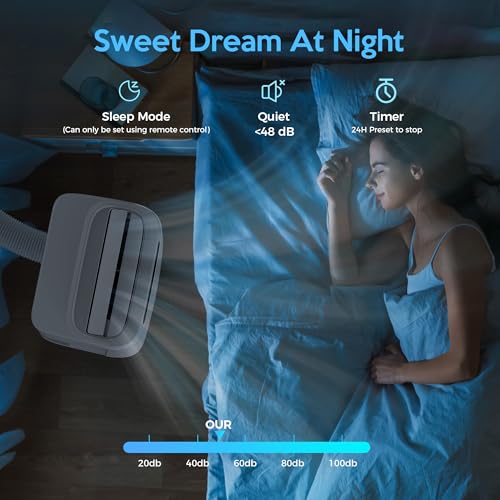 portable air conditioners 14000btu with remote control 3-in-1 free stand smart cooling portable ac unit with dehumidifier fan cools room up to 700 sqft auto swing24h timer windows kit