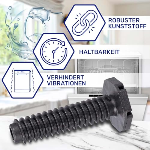 Spülmaschine Füße 90 mm mit Originalcode 512727 für Gorenje 1031891 für Amica DD81-02462A für Samsung 49037624 für Candy 81785382 für Teka AS0042257 für Fagor für Brandt - MONTERAL