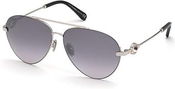 Omega Sunglasses OM 0031 -H 18C Shiny Rhodium & Deep Gold, Black/Gradient Blue