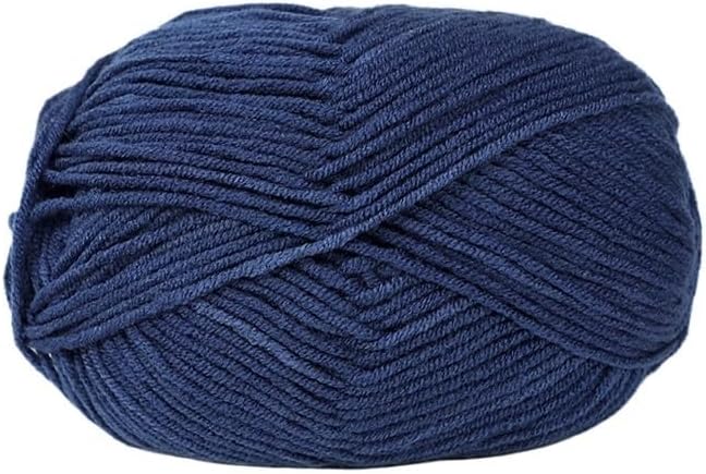 5 Rolls 50g 4-Ply Cotton Yarn for Crocheting Thick Hand Knitting Blend(15)