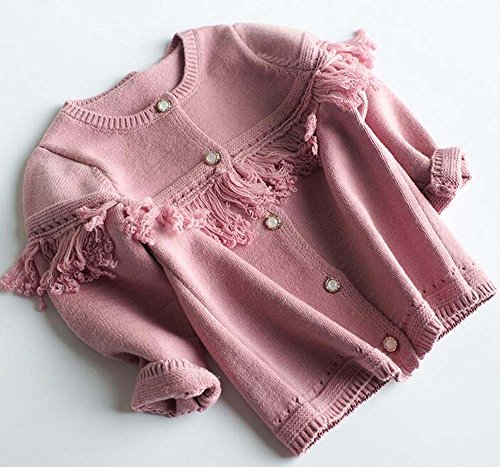 Girls' Toddler "Fringing" Cardigan Sweater Kids Winter2