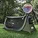Night Cat Pop-up Camping Tent: 1 Person Tent Waterproof Instant Easy Setup Tunnel Tent Fits with Camping Cot (Excluded)
