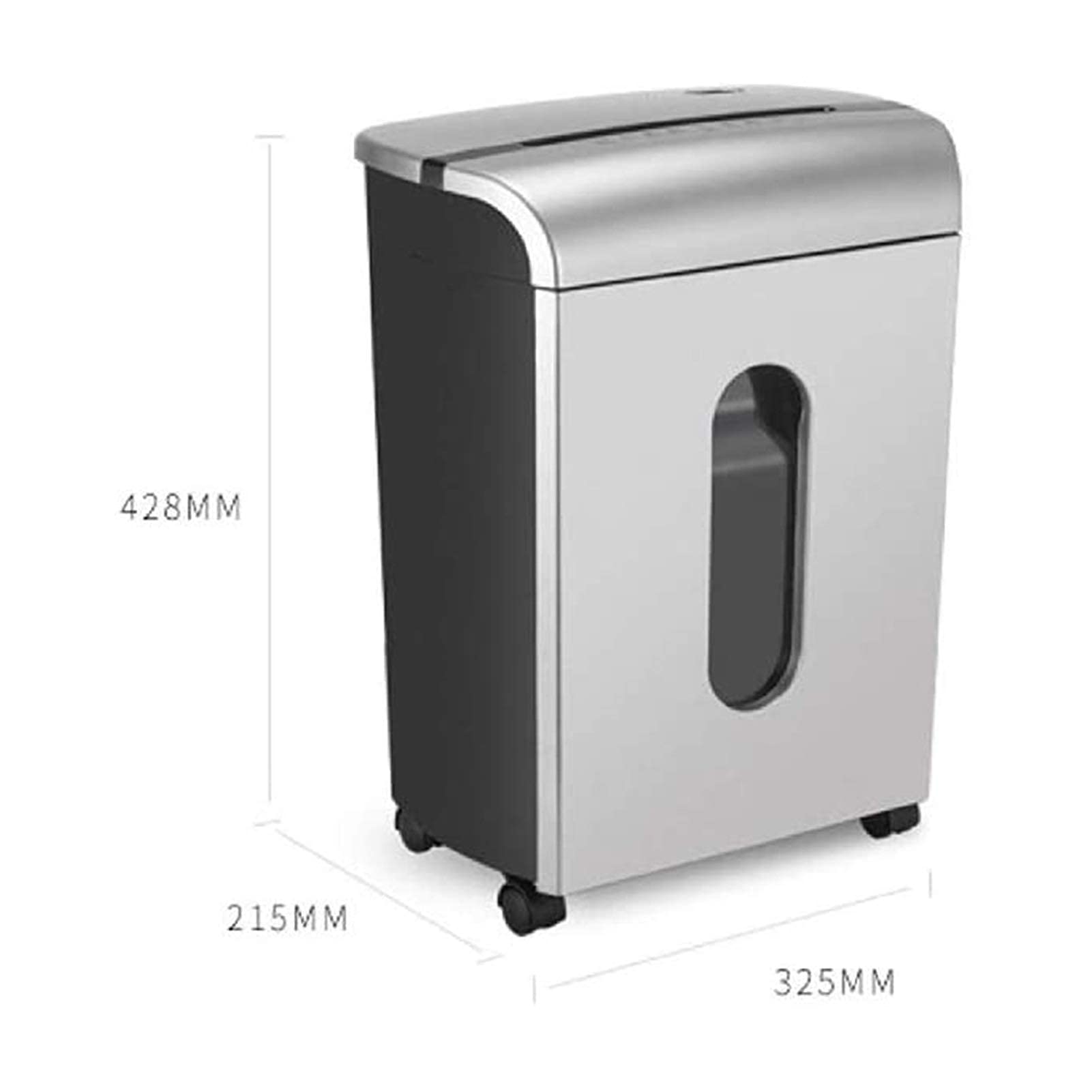 Trituradora Trituradora de Oficina en casa, Trituradora de Papel y Tarjetas de crédito de microcorte, Trituradora de Papel de 8 Hojas (con Ventanas Transparentes) Trituradora