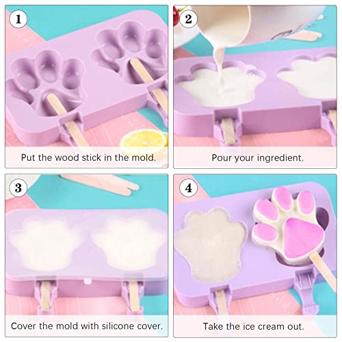 Stampi Ghiaccioli Silicone, 3 Pezzi Stampi per