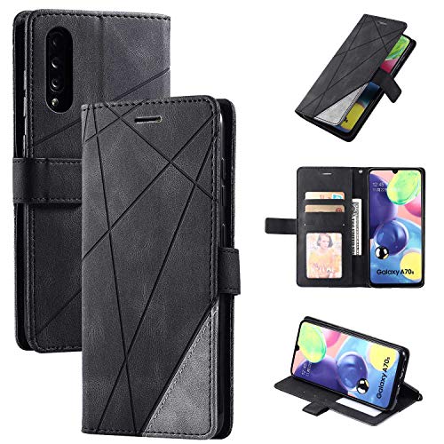 SONWO Cover per Galaxy A70, Flip Caso in PU Pelle