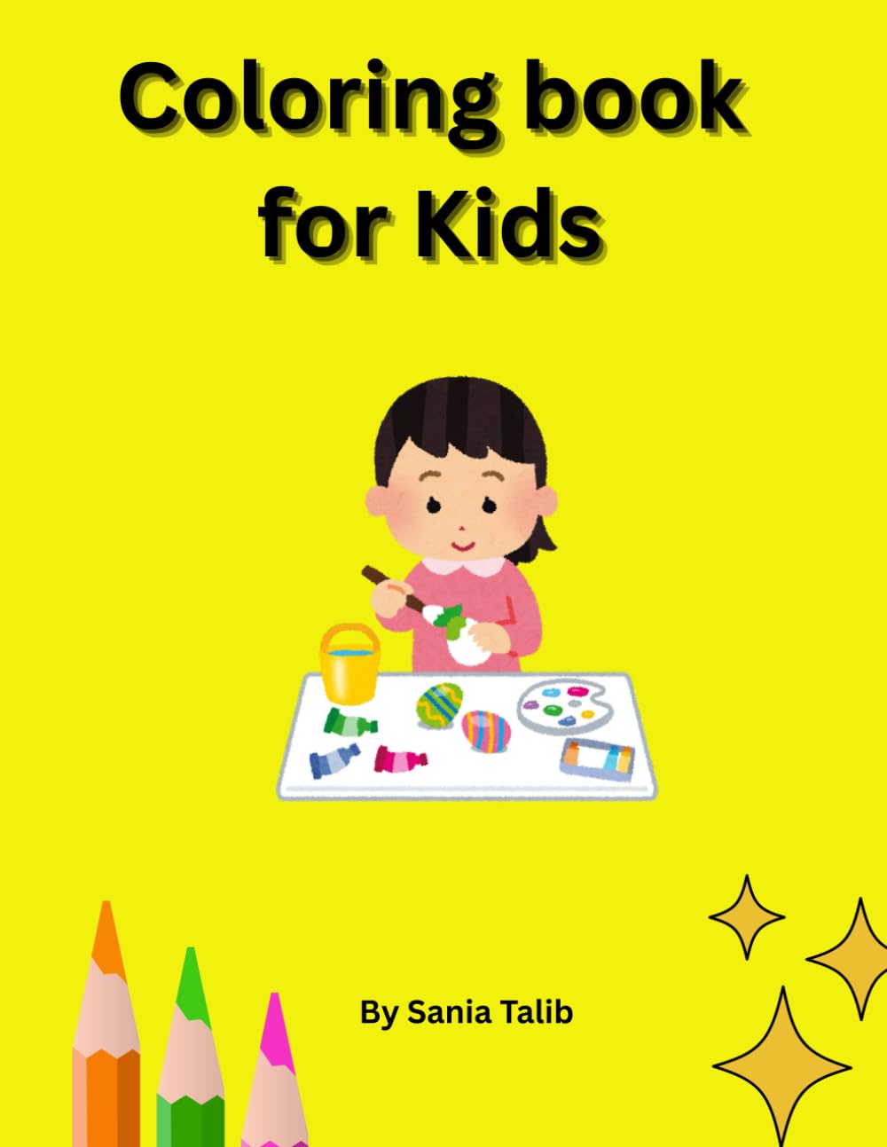 Coloring Book for kids: coloring book for kids to learn fruits, vegetables and animals names with fun .