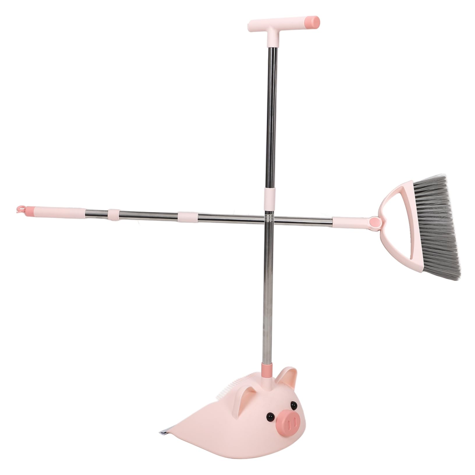 ORFOFE Indoor Broom Dustpan Set Compact Cleaning Tools for Boys and Girls and Toddlers
