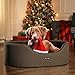 Feandrea Hundebett, Hundekorb, Wendekissen, 83 x 63 x 27 cm, braun PGW032K01