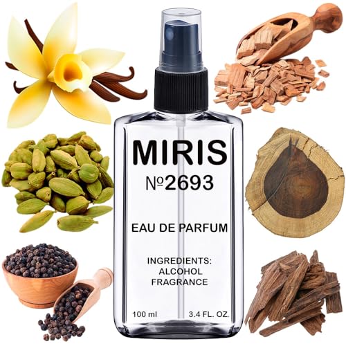 MIRIS No. 2693, Oud Wood, Larga duracion, Eau de Parfum Unisex para Mujer y Hombre, Vaporizador 100 ml