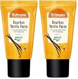 Ostmann Gewürze - Bourbon Vanillepaste aus natürlichen Zutaten, für Kuchen, Cremes und Desserts, 1 TL : Aroma einer Borubon Vanille-Schote- 50 g in praktischer Dosier-Tube (Packung mit 2)