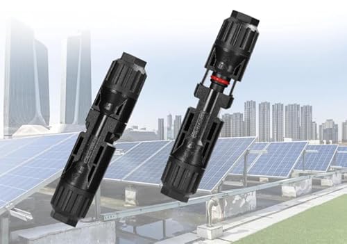 2X MC4 Stecker Set für Solarkabel Für 2.5–6mm² Kabel PV Solarstecker Kabel Anschlüsse Männlich/Weiblich IP67 Wasserdicht