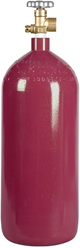 Nuevo cilindro de nitrógeno de acero de 40 pies cúbicos con válvula CGA580