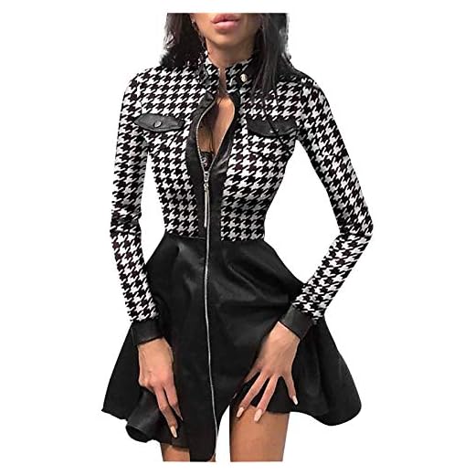 Disfraz de familia Adams Vestido gótico medieval para mujer, vestido patchwork de manga larga y cuello con solapa, disfraz de bruja malvada para Halloween disfraces de carnaval, S Negro, XXXL