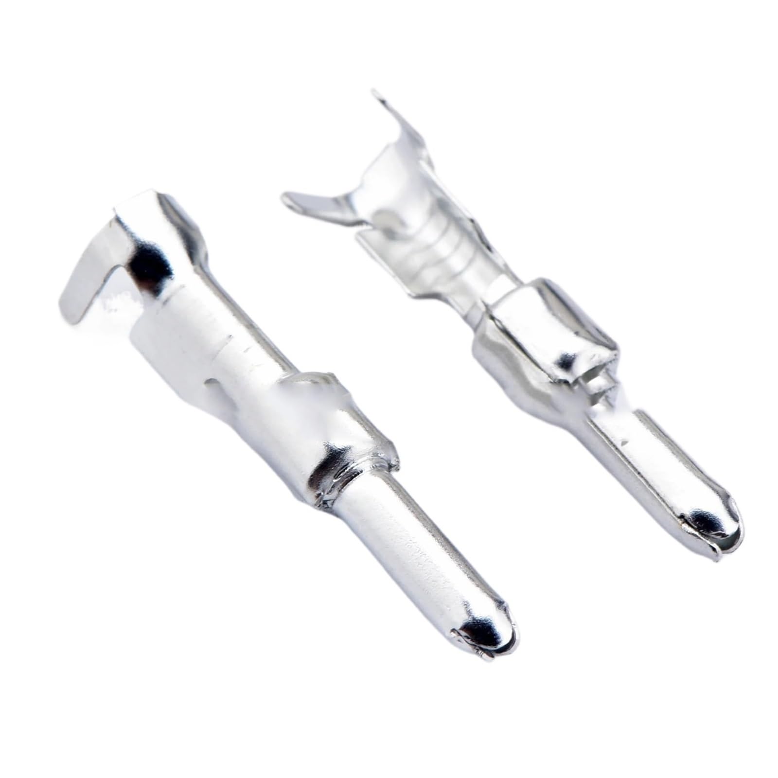 Bornes d'épissure Lot de 20 cosses mâles et Femelles 2,8 mm for câblage Automobile, connecteurs électriques Type Rond à sertir, G138 DJ221Q-2.8B(Male,200 Pcs)