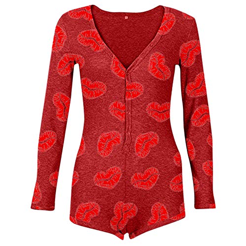 Preisvergleich Produktbild tohole Damenbody mit Rundhals / Damen Overall Bodysuit Langarm / angenehmer Body mit Verschlußhaken / Unterzieh-Body mit optimaler Passform / sportlicher Langarmbody (rot, S)