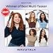 Wavytalk 5 in 1 Curling Wand Set, Multi Curl, Curling Wand Set with Thermal Brush and 4 Interchangeable Ceramic Curling Wand(0.5”-1.25”), Instant Heat Up Wand Curling Iron (Rose Gold)