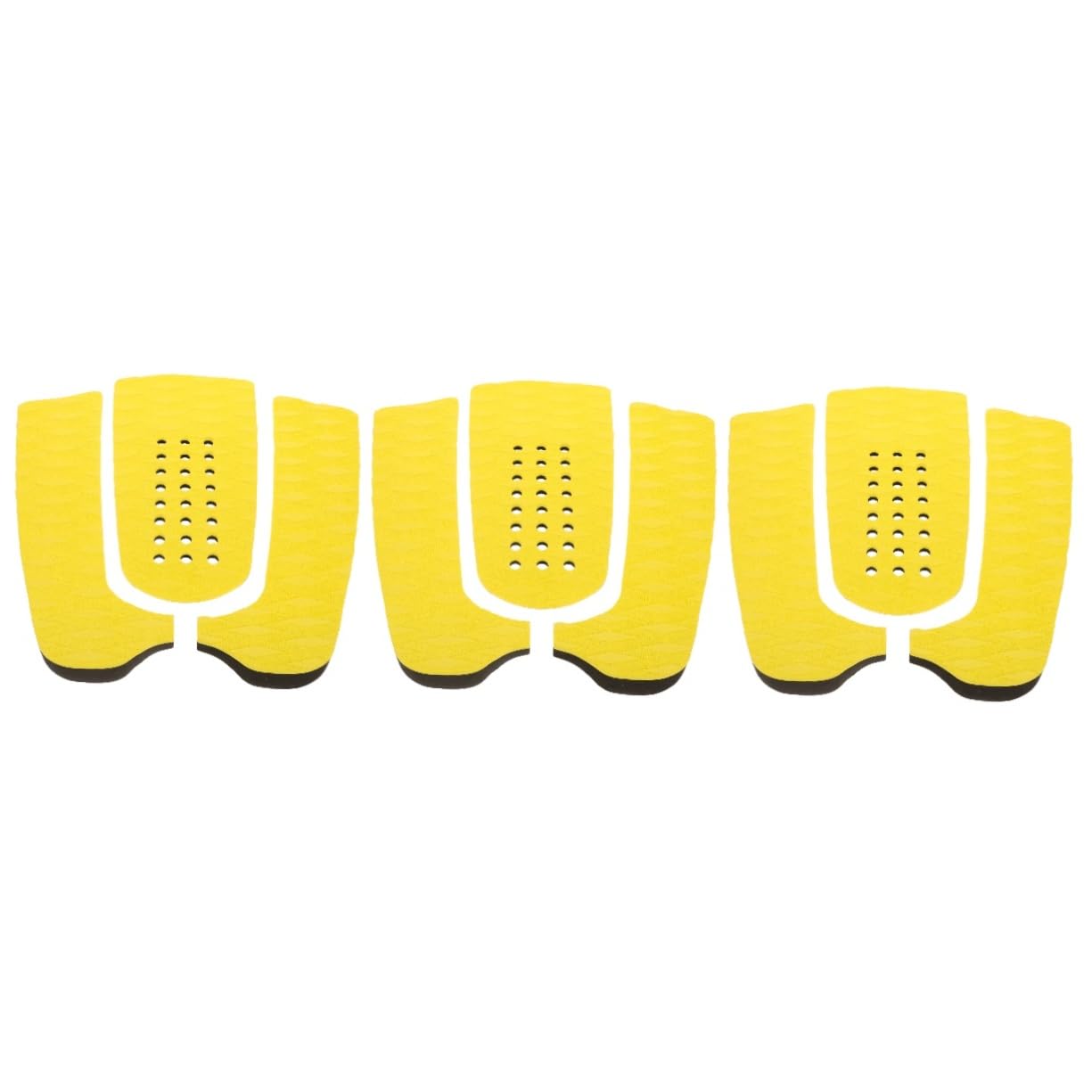 Sosoport 3 Sets Adhesive Tail Pads Surfboard Traction Mats Eva Skid Pads Easy to Install