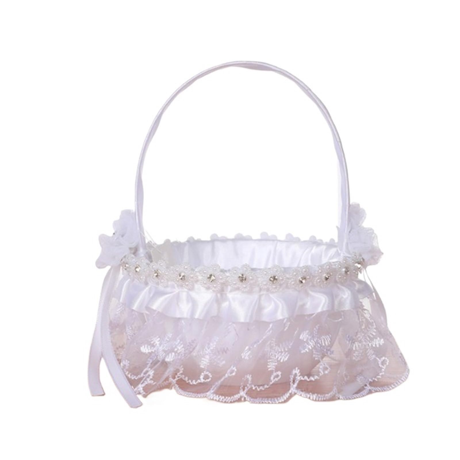 Wedding Flower Baskets, Bamboo Flower Basket Multicolor For Wedding Petals Candy(Color 01)