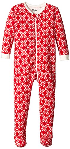 Hatley Little Girls' Footed Fleece Coverall - Classic Snowflakes
