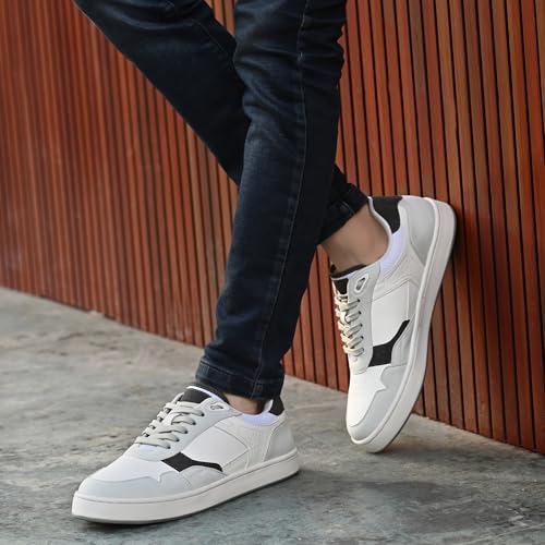 Image of Cruiser Sneaker for Men | Lightweight & Comfortable | Stylish Lace-Up Casual Footwear with Cushioned Insole | Perfect for Versatile Outfits 2642-1