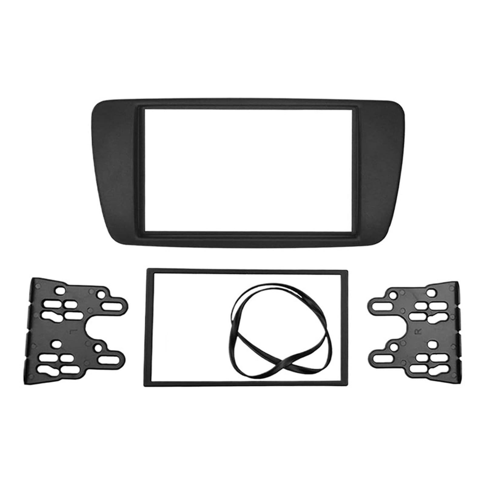 Car Stereo Panel,Fit For SEAT, Ibiza 2008+ 2 DIN Fascia Frame CD Interface Radio Trim إطار راديو السيارة