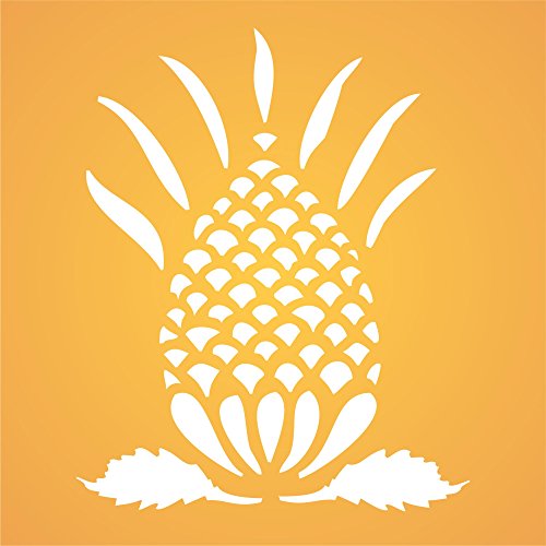 Pineapple Stencil, 3.25 X 4 Inch (S) - Primitive Retro Art Decor Stencils For Painting Cards #TOP7