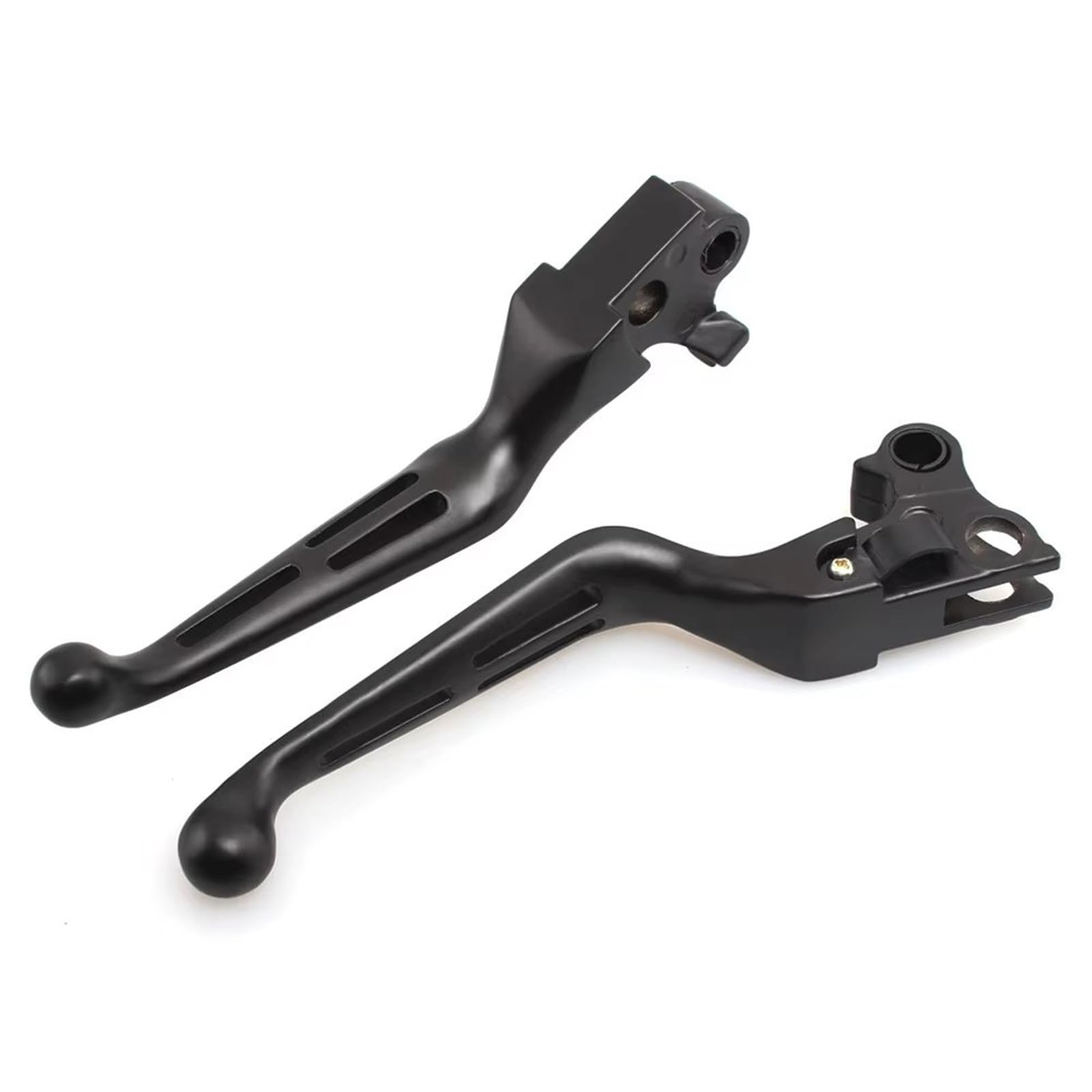 KOEHXJ Brake Clutch Levers 2pcs Motorcycle Slotted Brakes Clutch Levers for Sportster 883 for Softai for Touring(Black)