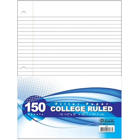BAZIC Filler Paper: Ample Loose Leaf Paper for Your Note-Taking Needs