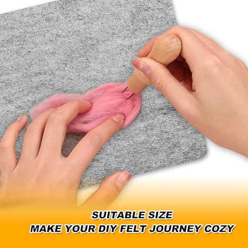 HONQX Filzunterlage zum Filzen 25,4 x 20,3 cm Unterlage zum Filzen Filzwolle Trockenfilzen Nadelfilzpad Wolle Unterlage Nadelfilzen