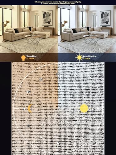 Tapete contemporáneo BoutiqueRugs 8x10 grande diseño mosaico miniatura 5