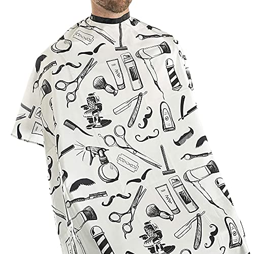 Snapklik.com : Campbells Barber Cape, Snap-Closure Salon Cape For ...
