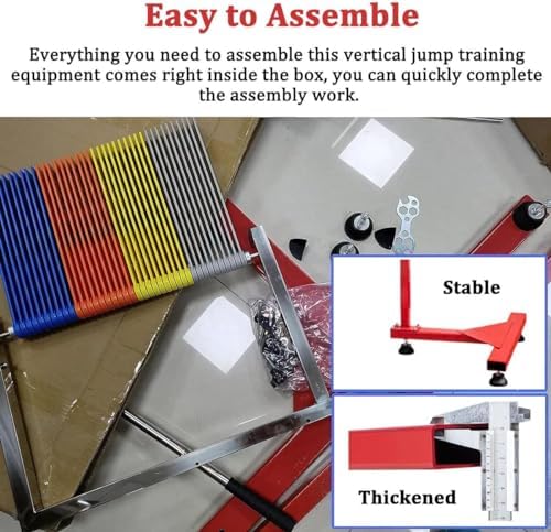 Vertical Jump Tester - Portable Jump Measurement Device with Telescopic Rod (5.6-11.8ft) for Accurate Vertical Test Training and Performance Improvement