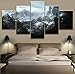 Produktbild XLST Wohnkultur Modular Segeltuch Bild 5 Stück Scrollt V Skyrim Spiel Malerei Posterwand Zum Zuhause Segeltuc Malerei,B,10X15X210X20X210X25X1