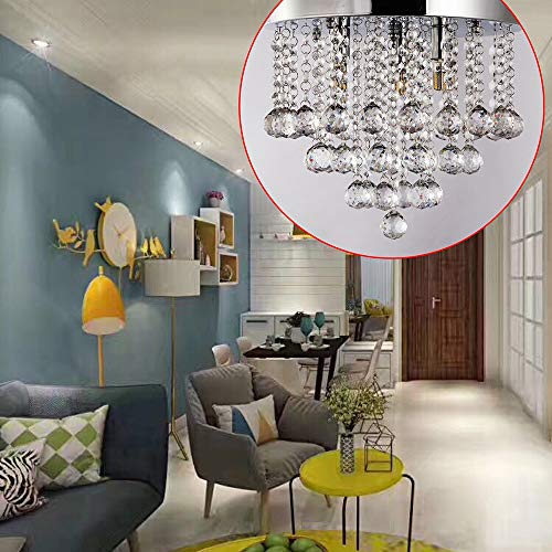 Lumières en cristal de chambre au design géométrique et finitions soignées